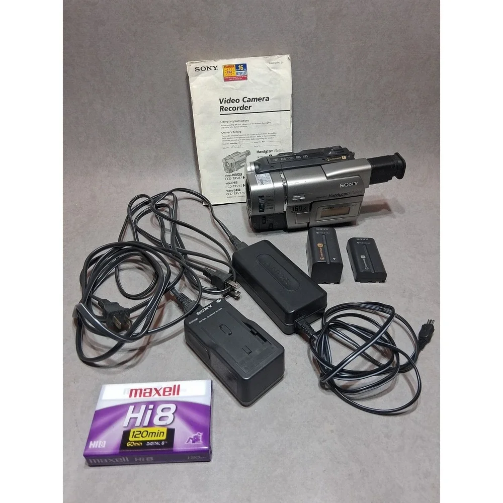 Sony CCD-TRV57 8mm Camcorder - Record Transfer Play Video8 Hi8 TESTED WORKS GOOD